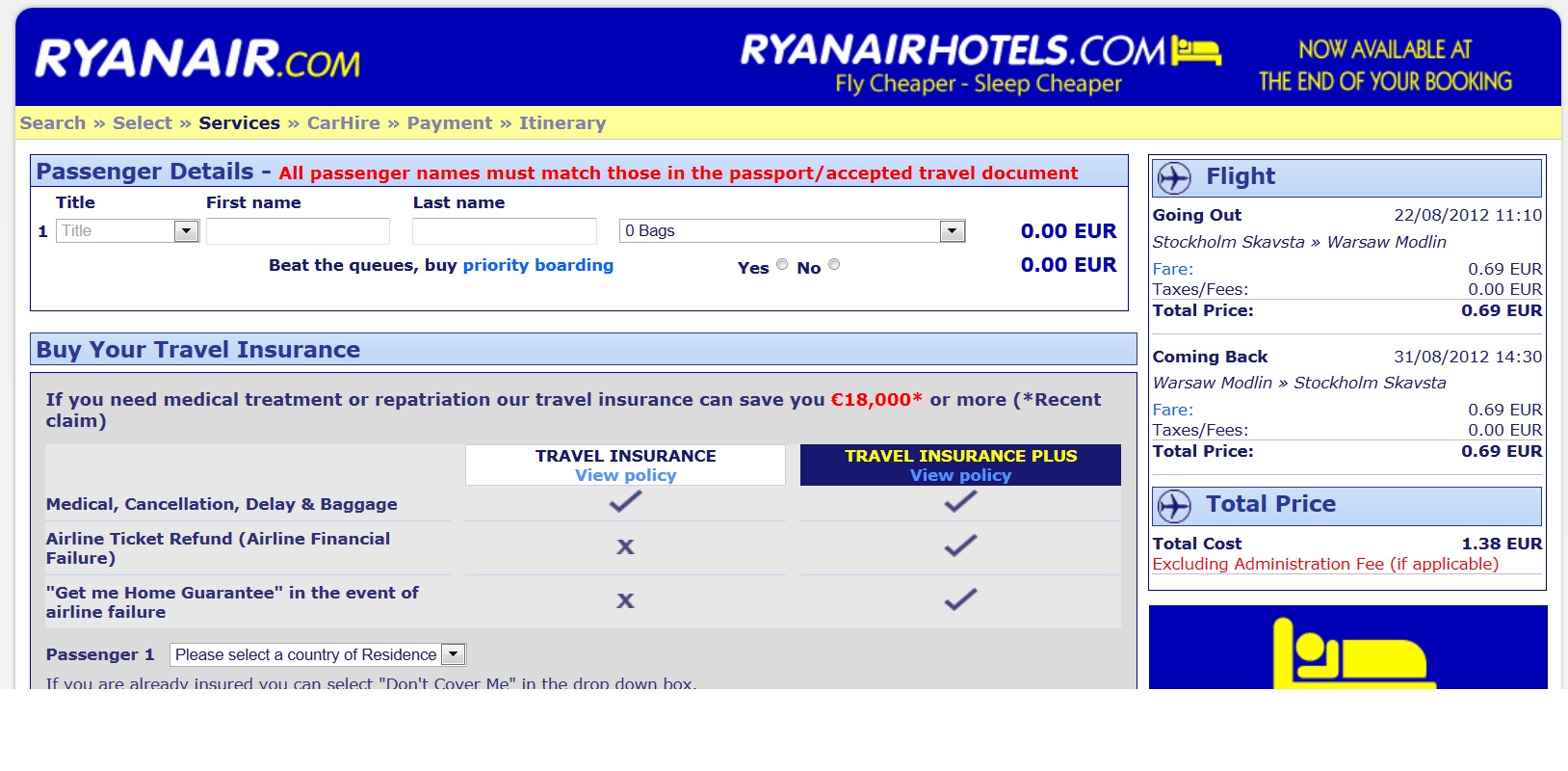 Распродажа ryanair: тарифы и правила авиакомпании