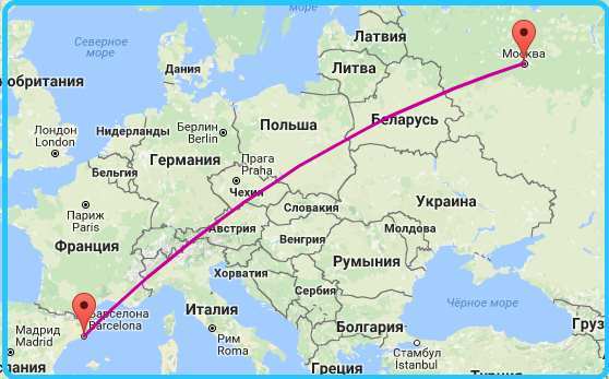 Москва-Майорка: сколько лететь