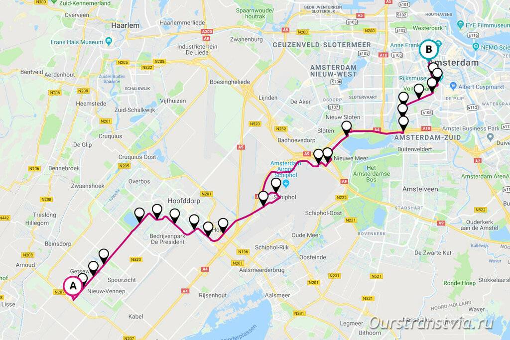 Амстердам - как добраться из аэропорта до центра города