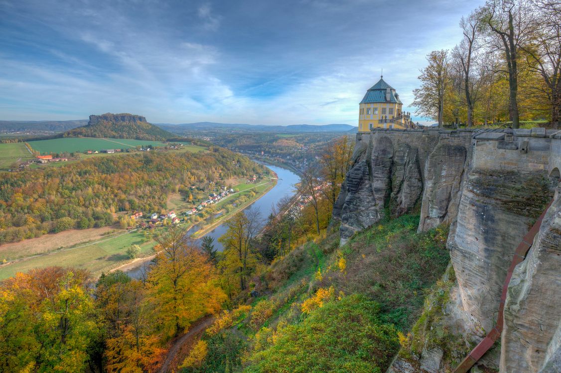 Крепость кёнигштайн и саксонская швейцария