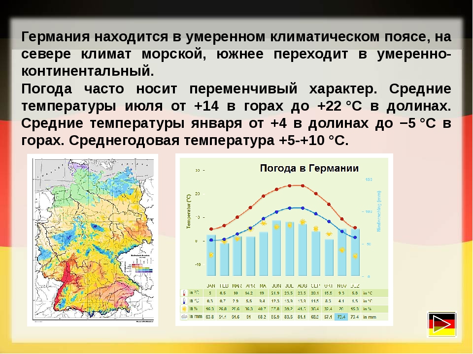 Берлин летом, осенью, зимой, весной - сезоны и погода в берлине по месяцам, климат, tемпература