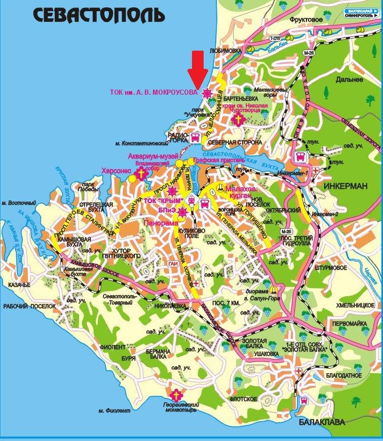 Карта севастополя с улицами и домами подробно смотреть гагаринский район