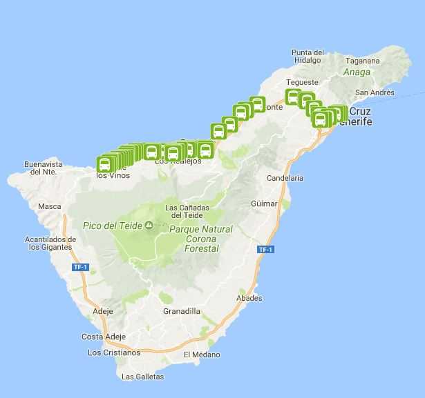 Тенерифе: достопримечательности на карте с фото и описанием