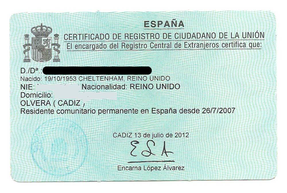 Карточка резидента (tarjeta de residencia). испания по-русски - все о жизни в испании