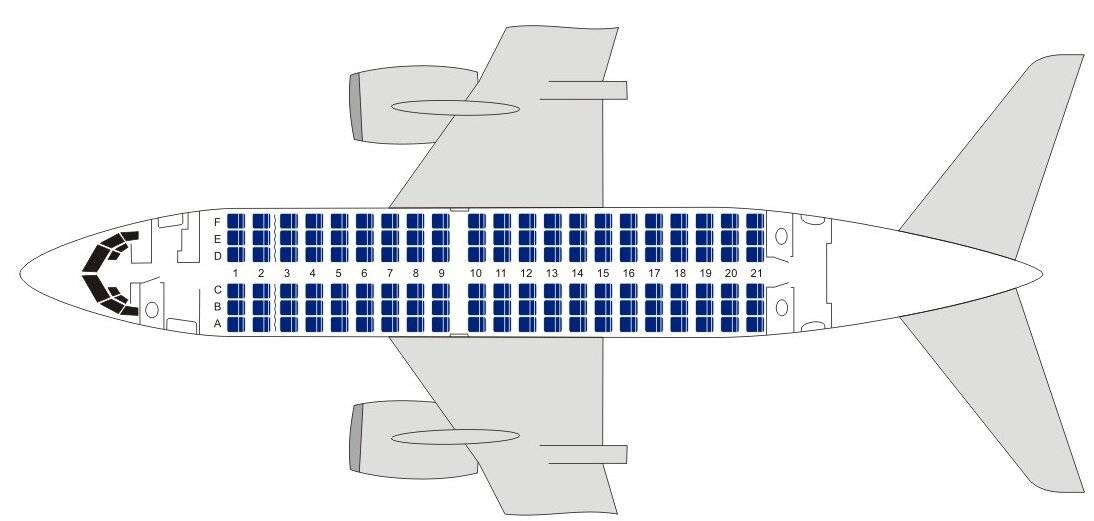 Боинг 737-500 трансаэро: схема салона, лучшие места | lowcost24