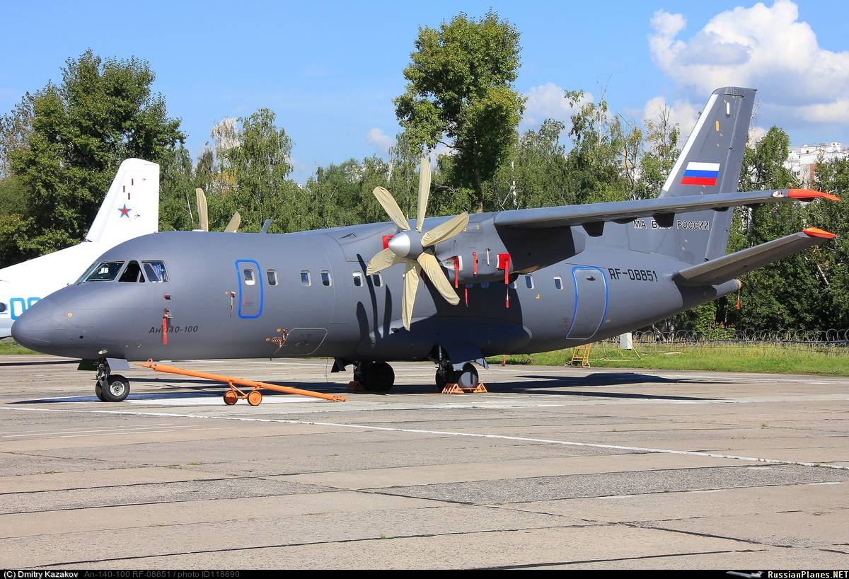 В россии завершили модернизацию ан-140-100 для аэросъемки